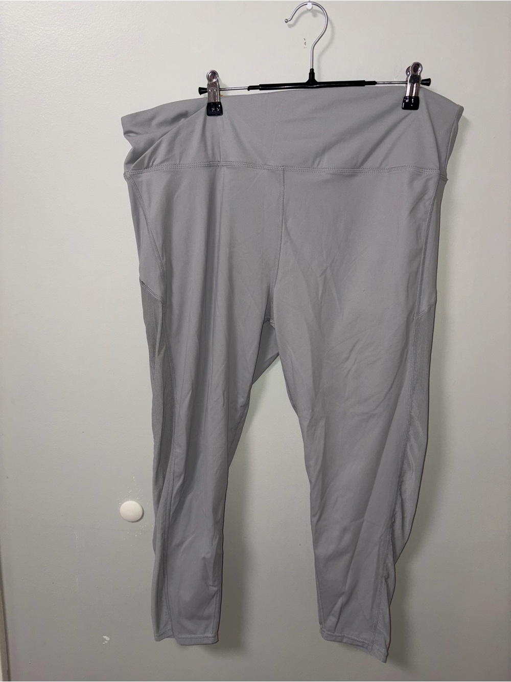 Crane Premium Running Tights Cropped Leggings Gray Activewear Women’s XL NWT